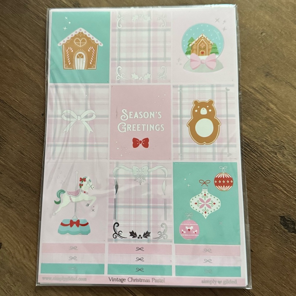 Simply Gilded planner sticker set